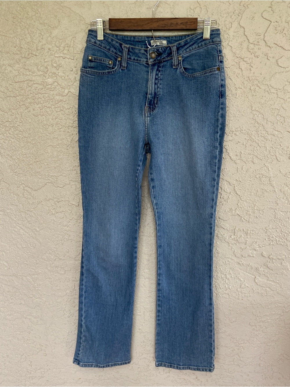 St John's Bay High Waisted Stretch Boot Jeans Size 4